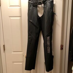 Harley-Davidson Black Leather Chaps